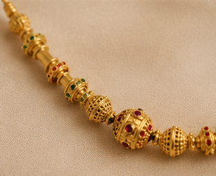 Traditional Gold-Plated Temple Necklace | VA Collections